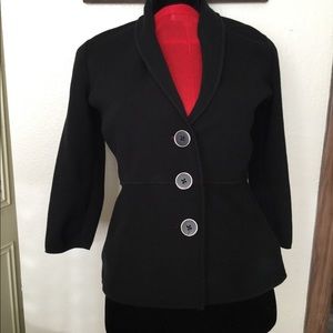 Jones New York cotton knit jacket size Large